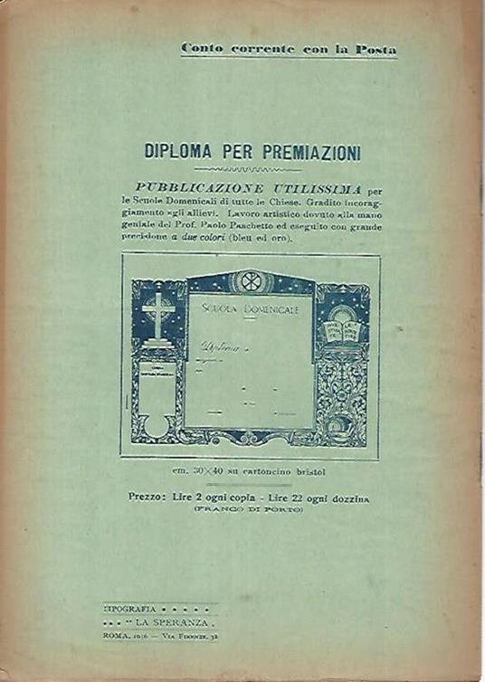 La scuola domenicale. Rivista 1 trimestre.1 gennaio 1936 - 2