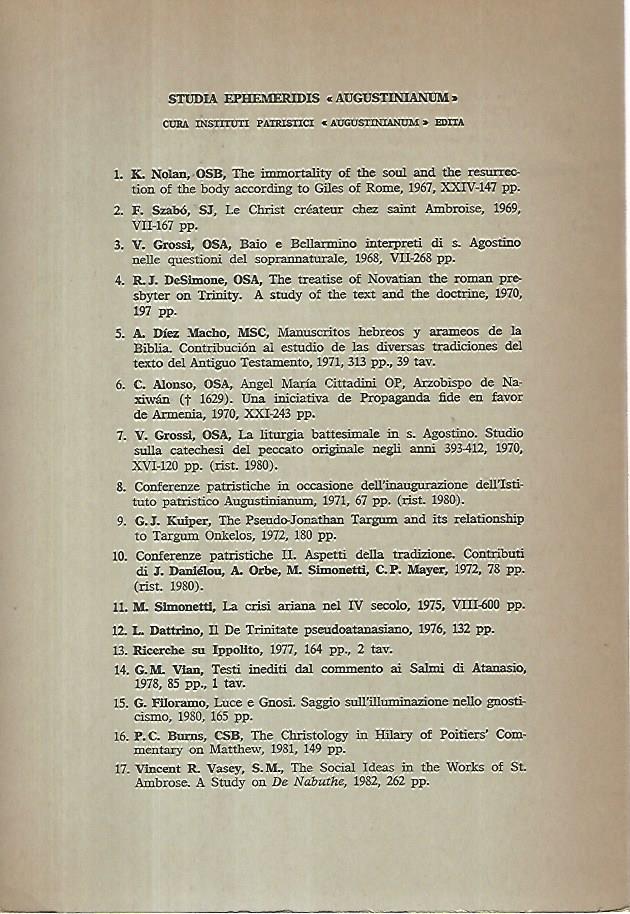 Augustinianum. Gli Apocrifi cristiani e cristianizzati