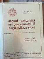 Aspetti matyematici nei procedimenti di regionalizzazione