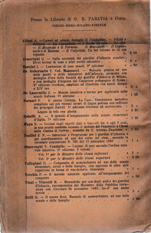 Lezioni di cose - Dr. Saffray - 2