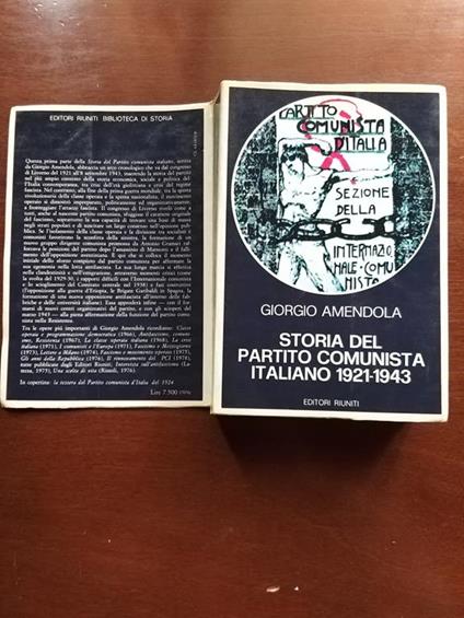 Storia del Partito Comunista Italiano (1921-1943) - Giorgio Amendola - copertina