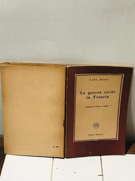 La guerra civile in Francia - Karl Marx - copertina