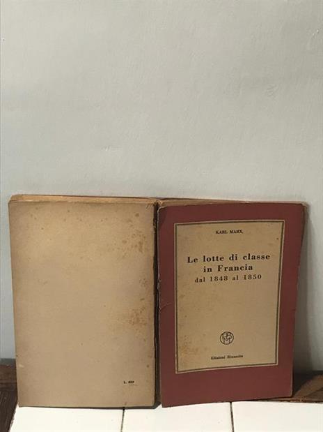 Le lotte di classe in Francia dal 1848 al 1850 - Karl Marx - copertina