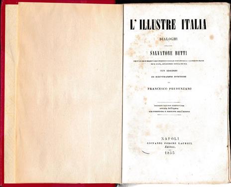 L' illustre Italia - Salvatore Betti - copertina