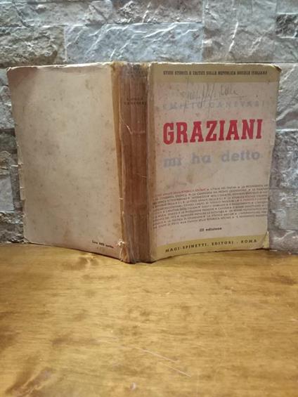 Graziani mi ha detto - Emilio Canevari - copertina