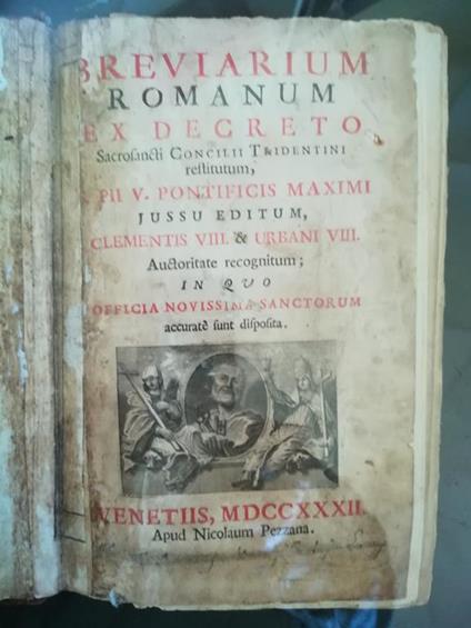 Breviarium Romanum ex decreto Sacrosancti Concilii Tridentini (...) - copertina
