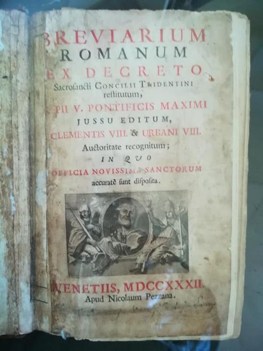 Breviarium Romanum ex decreto Sacrosancti Concilii Tridentini (...) - copertina