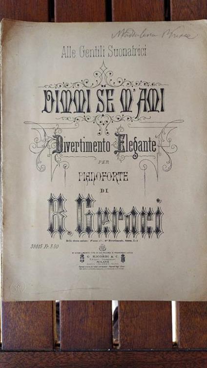 Dimme se m'ami - Bruno Geraci - copertina