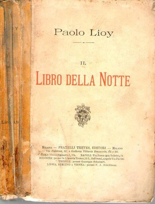 Il libro della notte - Paolo Lioy - copertina