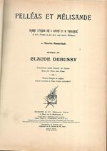 Pelleas et melisande. Partition pour chant et piano