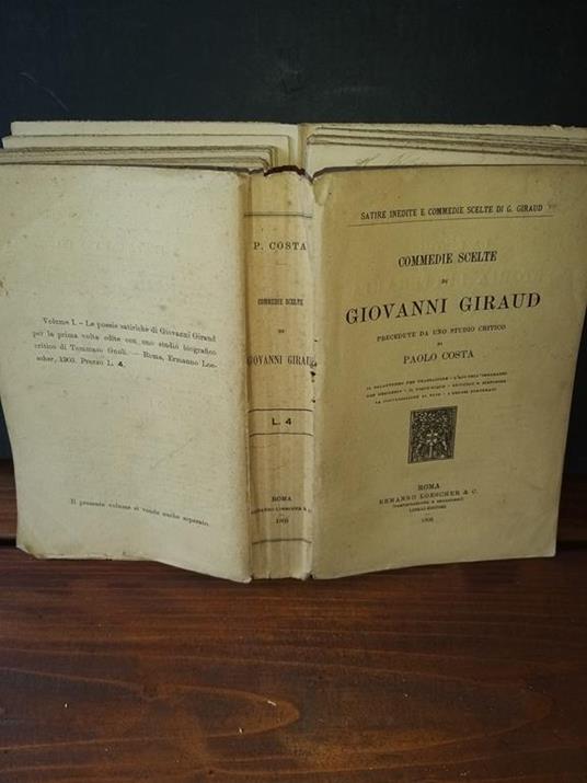 Commedie scelte di Giovanni Giraud - Paolo Costa - copertina