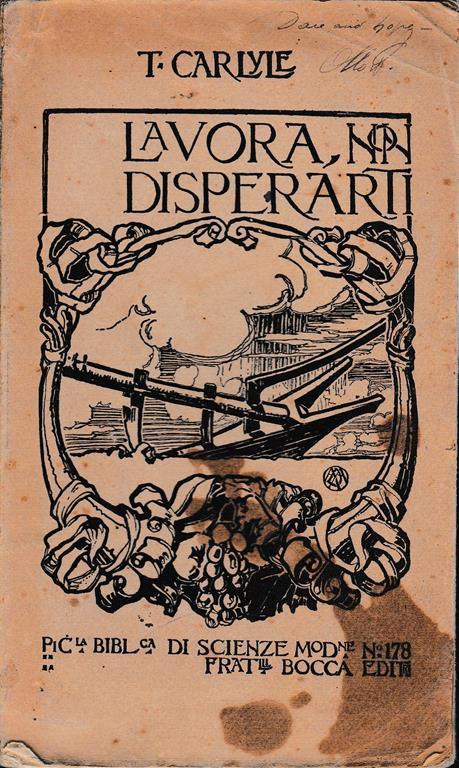 Lavora non disperarti - Thomas Carlyle - copertina