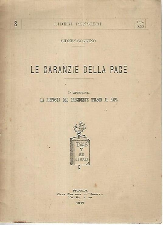 Le garanzie della pace - copertina