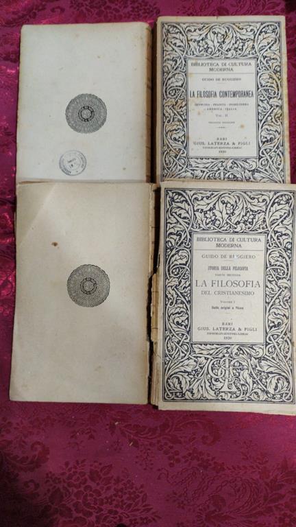 La filosofia del Cristianesimo Volume I e II - Guido De Ruggiero - copertina