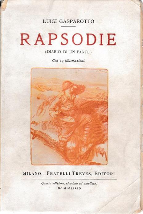 Rapsodie (diario di un fante) - Luigi Gasparotto - copertina