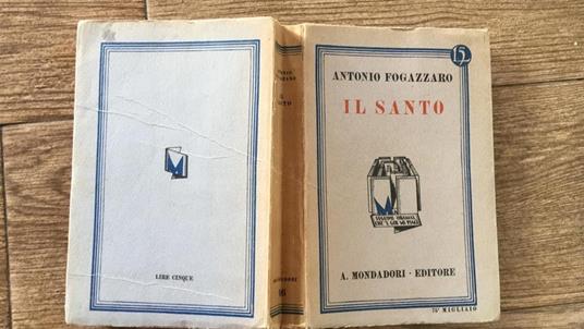 Il Santo - Antonio Fogazzaro - copertina