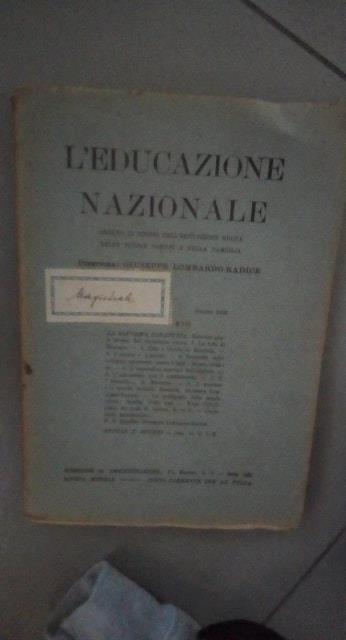 l educazione nazionale - Giuseppe Lombardo Radice - copertina