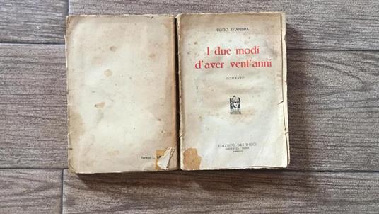 I due modi d'aver vent'anni - Lucio D'Ambra - copertina