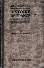 Histoire de France et notions sommaires d'histoire générale, vol. II° - Depuis la Révolution - tome deuxiémè