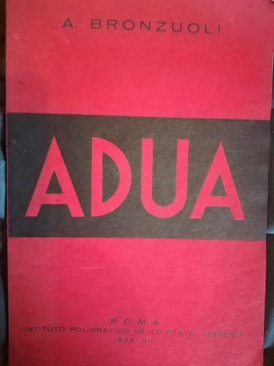 Adua - Anacleto Bronzuoli - copertina