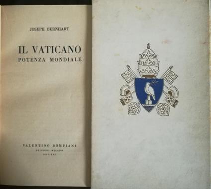 Il Vaticano potenza mondiale - Joseph Bernhart - copertina