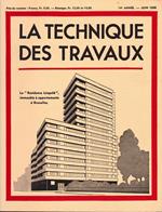 La Tecnique des Travaux, 14° anno, n. 6 Giugno 1938