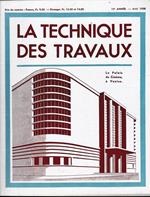 La Tecnique des Travaux,14° anno, n. 5 Maggio 1938