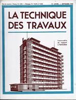 La Tecnique des Travaux, 14° anno, n. 9 Settembre 1938