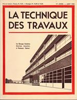 La Tecnique des Travaux, 14° anno, n. 8 Agosto 1938