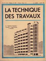 La Tecnique des Travaux, 16° anno, n. 3 Marzo 1940