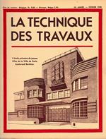 La Tecnique des Travaux, 16° anno, n. 2 Febbraio 1940