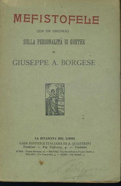 Mefistofele - copertina
