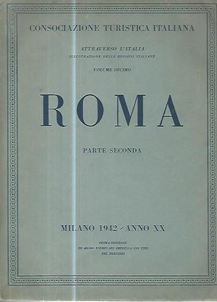 Roma. Parte seconda - copertina
