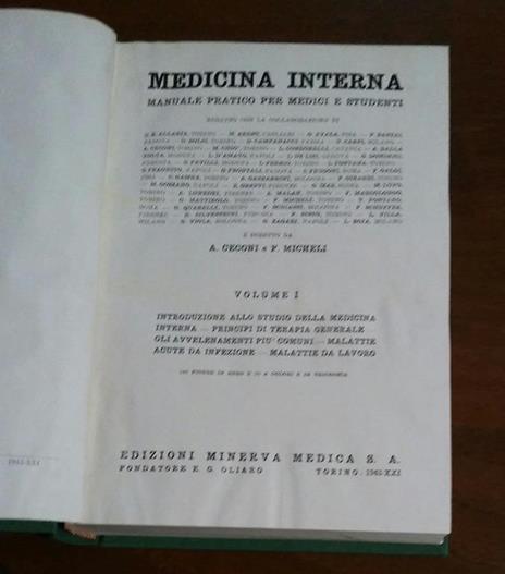 Medicina Interna Manuale Pratico Per Medici E Studenti Di: Ceconi-Micheli - 3