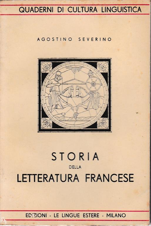Storia della letteratura francese - Agostino Severino - copertina