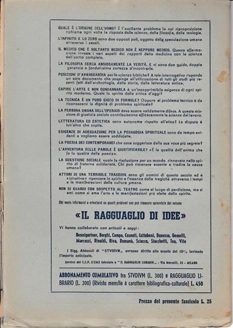 Studium. Rivista di vita e cultura professionale, anno XLI, n. 12 Dicembre 1945 - 2