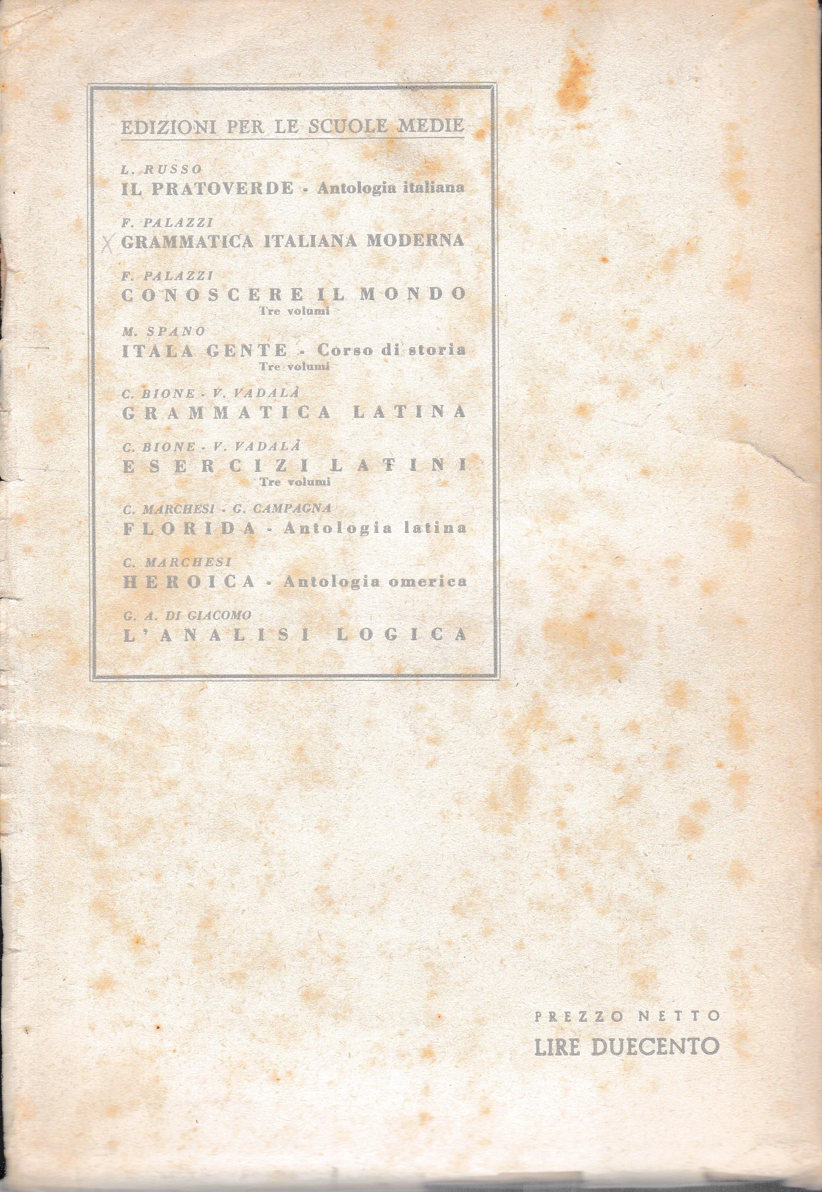 Grammatica Italiana Moderna