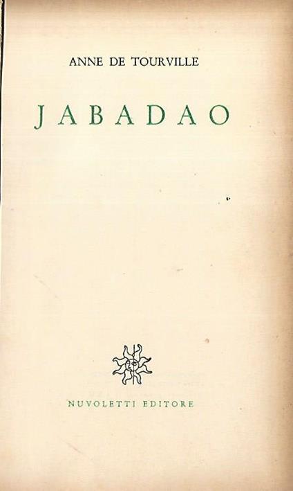 Jabadao - Anne de Tourville - copertina