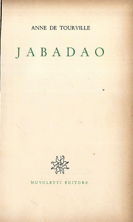 Jabadao - Anne de Tourville - copertina