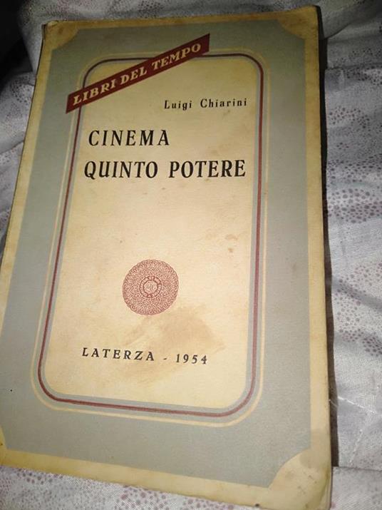 Cinema quinto potere - Luigi Chiarini - copertina
