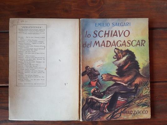 Lo schiavo del Madagascar - Emilio Salgari - copertina