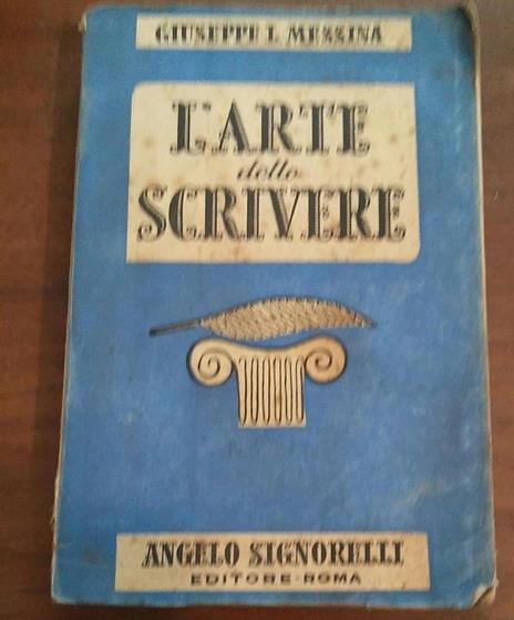 L' Arte Dello Scrivere - Giuseppe L. Messina - copertina