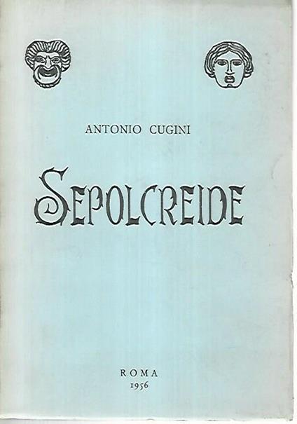 Sepolcreide - Antonio Cugini - copertina