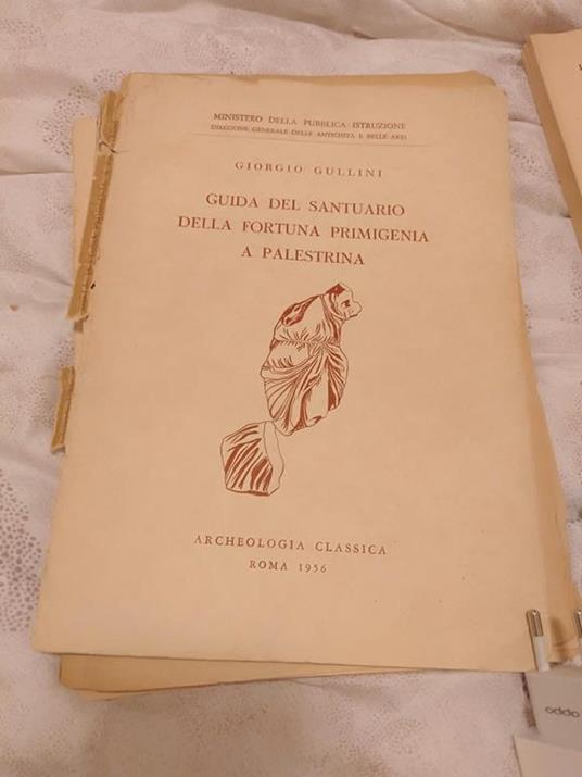 Guida del santuario della fortuna primigenia a palestrina - Giorgio Guellini - copertina