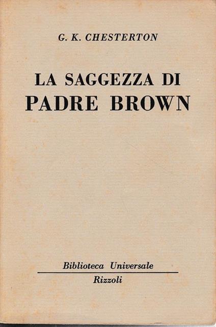 La saggezza di Padre Brown, vol. doppio - Gilbert K. Chesterton - copertina