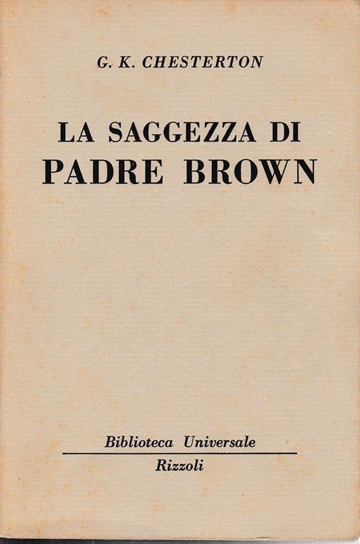 La saggezza di Padre Brown, vol. doppio - Gilbert K. Chesterton - copertina
