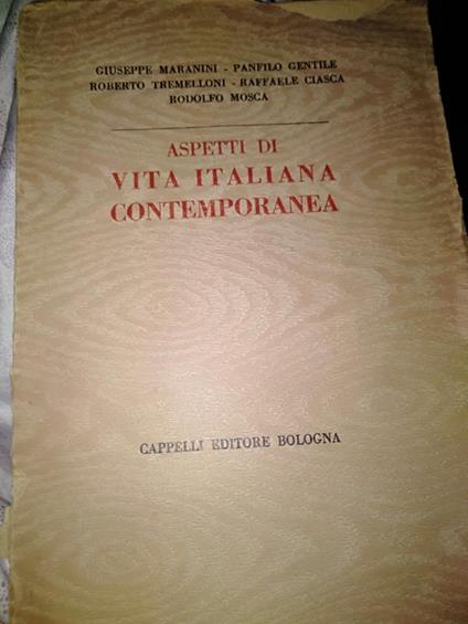 Aspetti di vita contemporanea - copertina