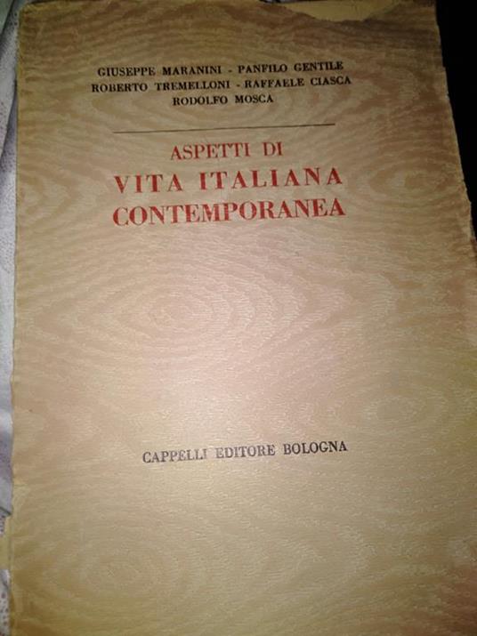 Aspetti di vita contemporanea - copertina