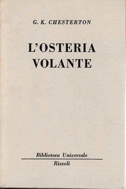 L' osteria volante, vol. triplo - Gilbert K. Chesterton - copertina