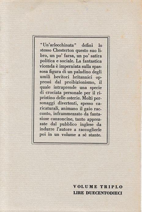 L' osteria volante, vol. triplo - Gilbert K. Chesterton - 2
